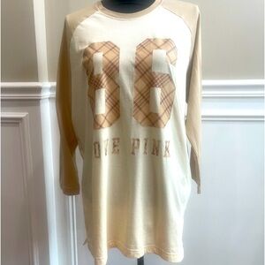 Pink size Lg Jersey crew shirt